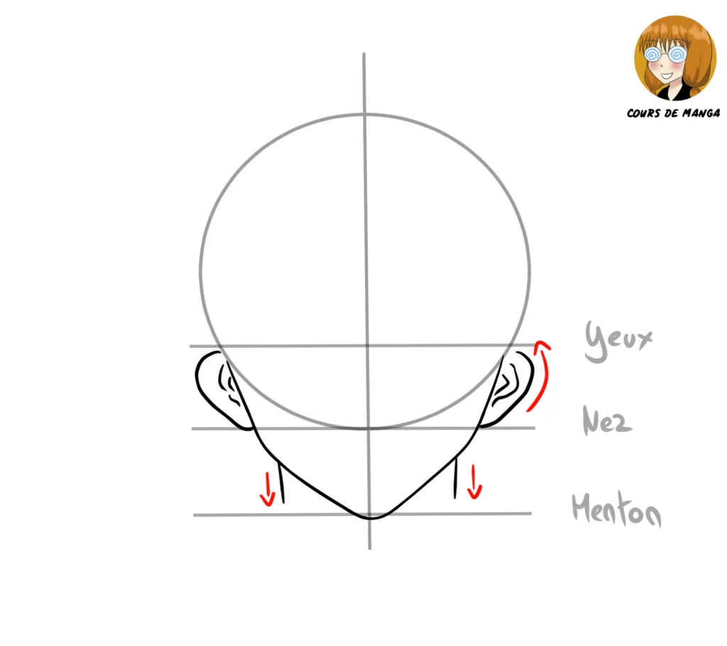 Etape 5 du tuto pour dessiner Giyu Tomioka